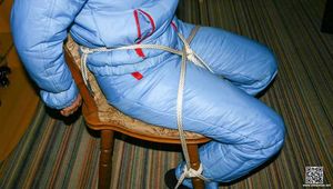 Skisuit Bondage - Chair tied