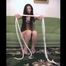Marvita - Brunette girl displays her incredible self-bondage skills (video)