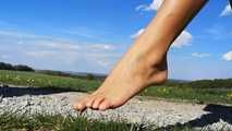 Nice feet on the gravel