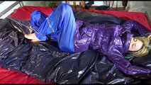 Get 2 Archive Videos with Sonja bound and gagged in her shiny nylon Downwear