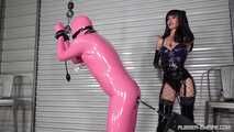 What a mean release from Chastity - Pink Gimp 4 