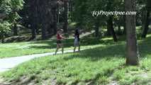 045003 Julia Takes A Very Public Pee In A Vienna Park