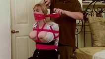 The WrapGag Burglary Part 1 - Lorelei is Gagged Groped and Left Shoeless