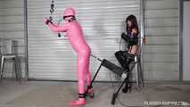 What a mean release from Chastity - Pink Gimp 4 