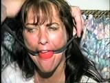 38 Yr OLD CASHIER IS WRAP TAPE GAGGED, BALL-TIED, BAREFOOT, TOE-TIED, BALL-GAGGED & HANDGAGGE (D54-7)