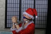 Christmas girl cuffed