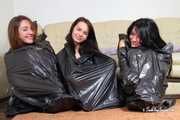 [From archive] Lucky, La Pulya and Xenia - Trio ball tied in trashbags (BTS)