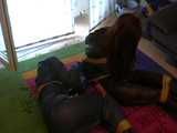 Get 4 short videos with Leoni and friends bound and gagged in shiny nylon rainwear from 2005-2008!