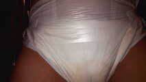 Close-up photos of my soaked Libero Junior diaper