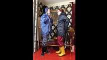 Miss Francine and Lady Nadja in AGU rainwear