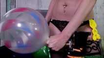 Ballon Überblasung mit der Heliumflasche