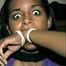 BLACK STUDENT IS WRIST GAGGED, CLEAVE GAGGED, HANDGAGGED & MOUTH STUFFED (D37-5)