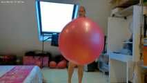 big bouncy ball in pink