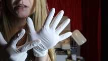 picture series to the clip - latex disposable gloves fetish