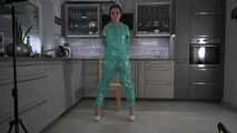 Miss Amira in PVC sauna suit wants to be tied up strictly part 1
