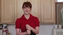 Shy Redhead must Strip for her Housemate - Gwen Stark