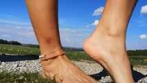 Nice feet on the gravel