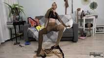 Kira goes mad for pantyhose (video update)