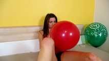 sexy balloon popping and two Blow2Pops