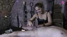 In the dungeon with object 4 #whipping #footworship #candlewax