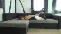 Ayu hogtied on couch 1/2