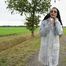 Miss Amira in Lepper nylon rain gear and transparent rain suit with Ilse Jacobsen coat