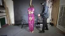 Marie M tied and gagged in jelly PVC Suit