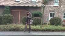 055009 Naughty Natly Takes A Brazen Pee At The Bus Stop