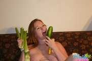 BBW Jodi Fucks Her Vegetables