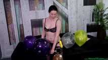Ballon Überblasung mit der Heliumflasche