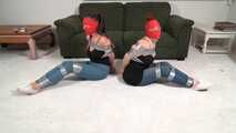 2034 Emmerald Barwise and Natalie in Tied and wrapped in Jeans