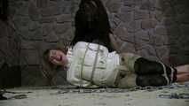 The Spain Files - More Straight Jacket Hogtie Punishment for Muriel with JJ Plush