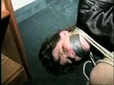 HUMILIATED HOOKER BALL-TIED & F0RCED TO SMELL HER STINKY NYLONS & SHOES (D30-5)