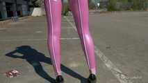 Pink leggings on empty space - part 2