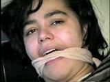 21 Yr OLD LATINA ERICA GETS BALL & WRAP ACE BANDAGE GAGGED (D25-9)