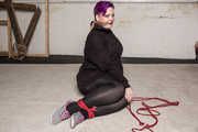 Roxie in Hogtied in Black