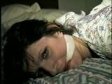 39 Yr OLD SECRETARY DEE HOG-TIED, TOE-TIED, CLEAVE GAGGED ON BED (D27-3)