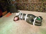 Hogtied in Lycra Catsuit