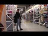 048009 Sandra Takes A Daring Pee In The DIY Store