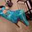 Blue Mood - Alexis Taylor in Plastic-Wrap Mummification