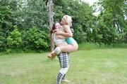 Sam vs Paige outdoor piledriver prostyle photo #2