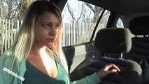 Teen Adina Ripped off in the car