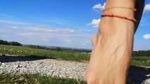 Nice feet on the gravel