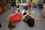 Guest Celine and guest Romy - Hogtied on the floor