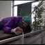 Mara tied and gagged bending over an sofa wearing a sexy crazy shining downwear (Video)
