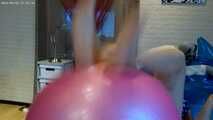 big bouncy ball in pink
