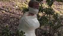  Microfoam MummyWrap Outdoors - Lorelei in Mummification Bondage