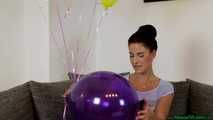 popping helium filled balloons