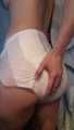 Video: opening my gown and opening my crinkly diaper