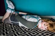 Sweet Cheeks in Teal Rope Hogtie